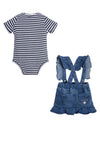 Guess Baby Girl Body and Dress Set, Blue