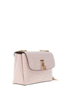 Guess Montreal Faux Croc Print Shoulder Bag, Pale Rose