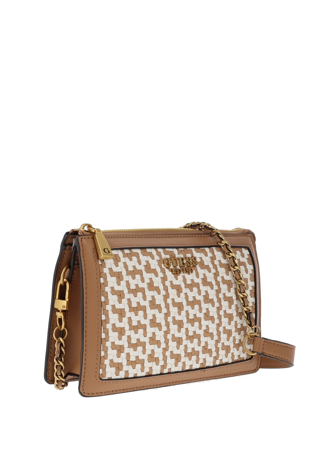 Guess Abey Mini Crossbody Bag, Cognac