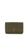 Guess Laurel Saffiano Smartphone Crossbody Bag, Olive