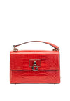 Guess Carabel Crocodile Medium Crossbody Bag, Red