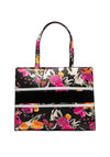 Guess Monique Floral Large Tote Bag, Black Multi