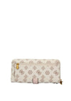 Guess Briana Large Zip-Around Wallet, Cream Multi