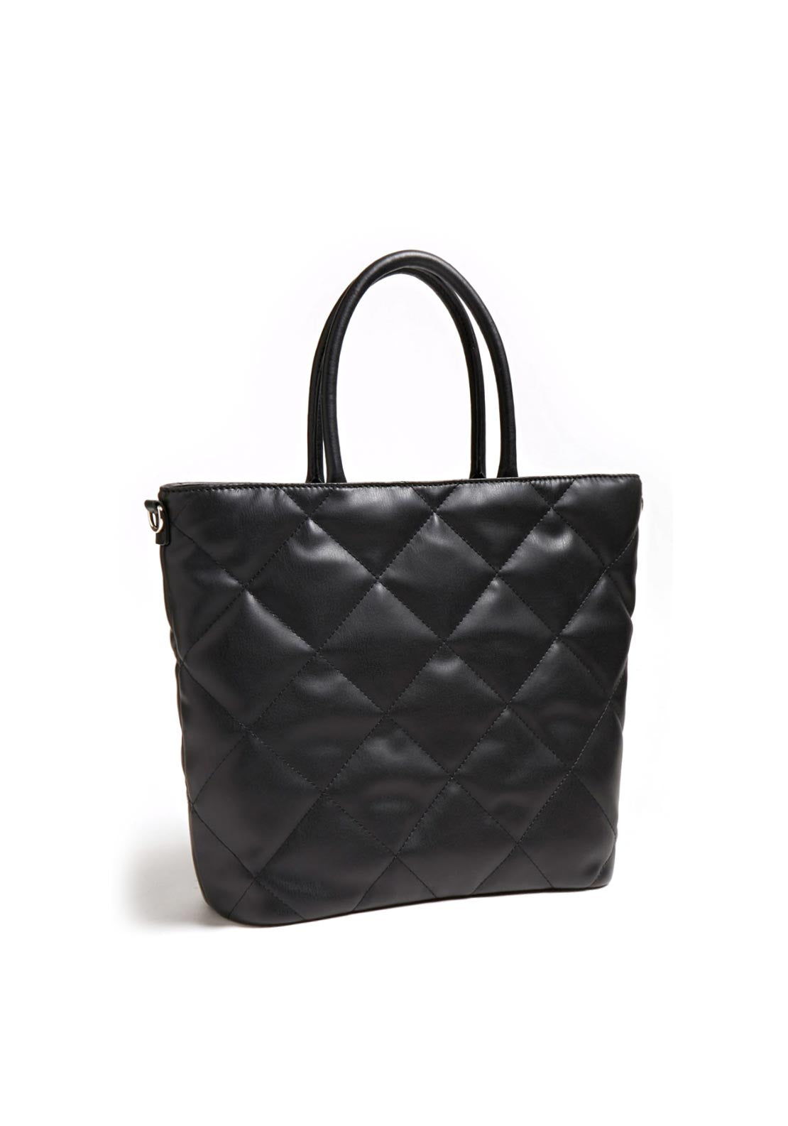 Guess Brightside Medium Quilted Shopper Bag, Black
