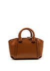 Guess Leie Mini Satchel Bag, Cognac