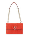 Guess Carabel Crocodile Medium Crossbody Bag, Orange