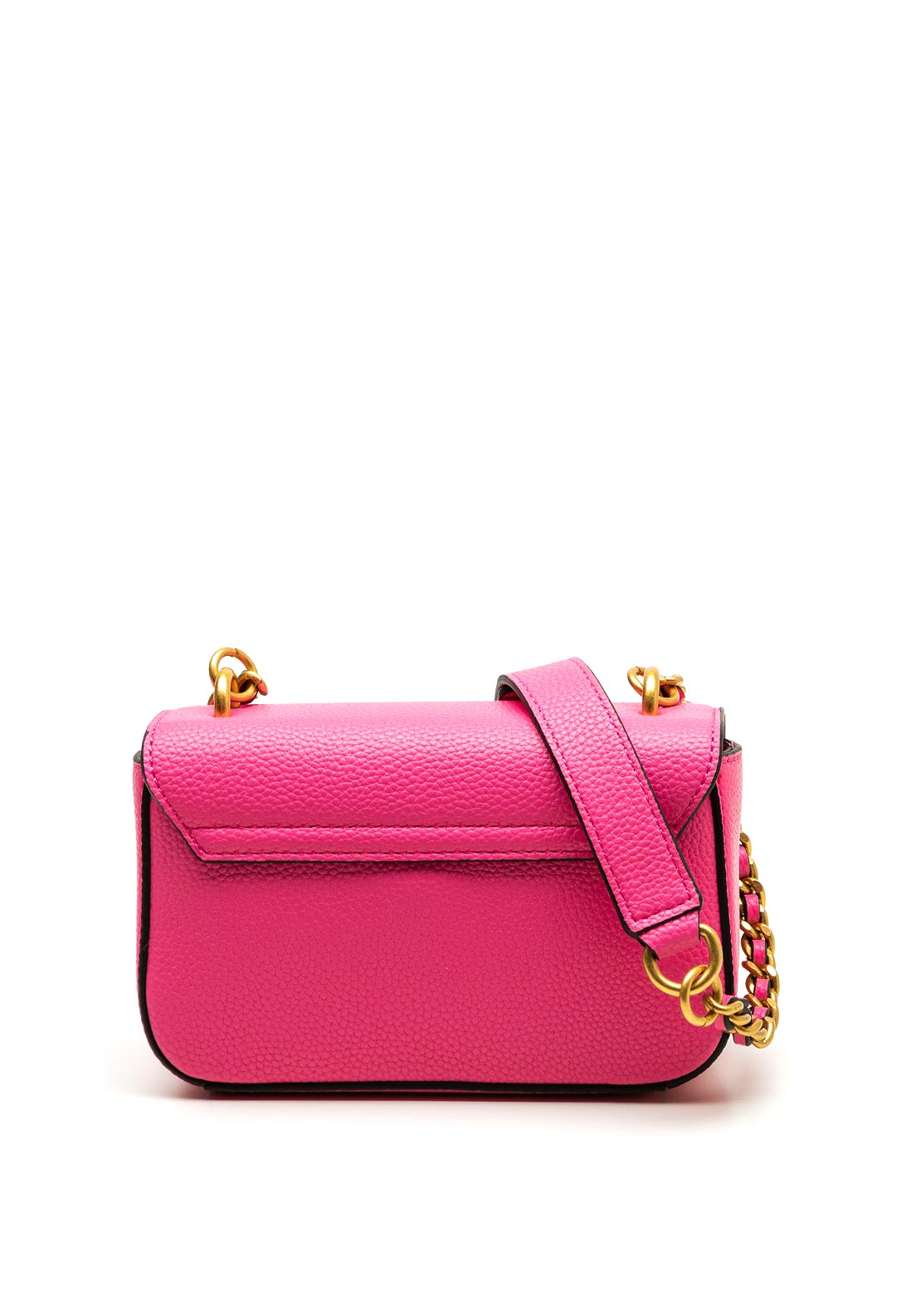 Guess Didi Mini Pebbled Faux Leather Flap Over Crossbody Bag, Watermelon