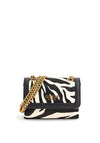 Guess Abey Zebra Print Mini Crossbody Bag, Black & White