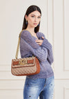 Guess Aileen 4g Logo Crossbody Bag, Cognac