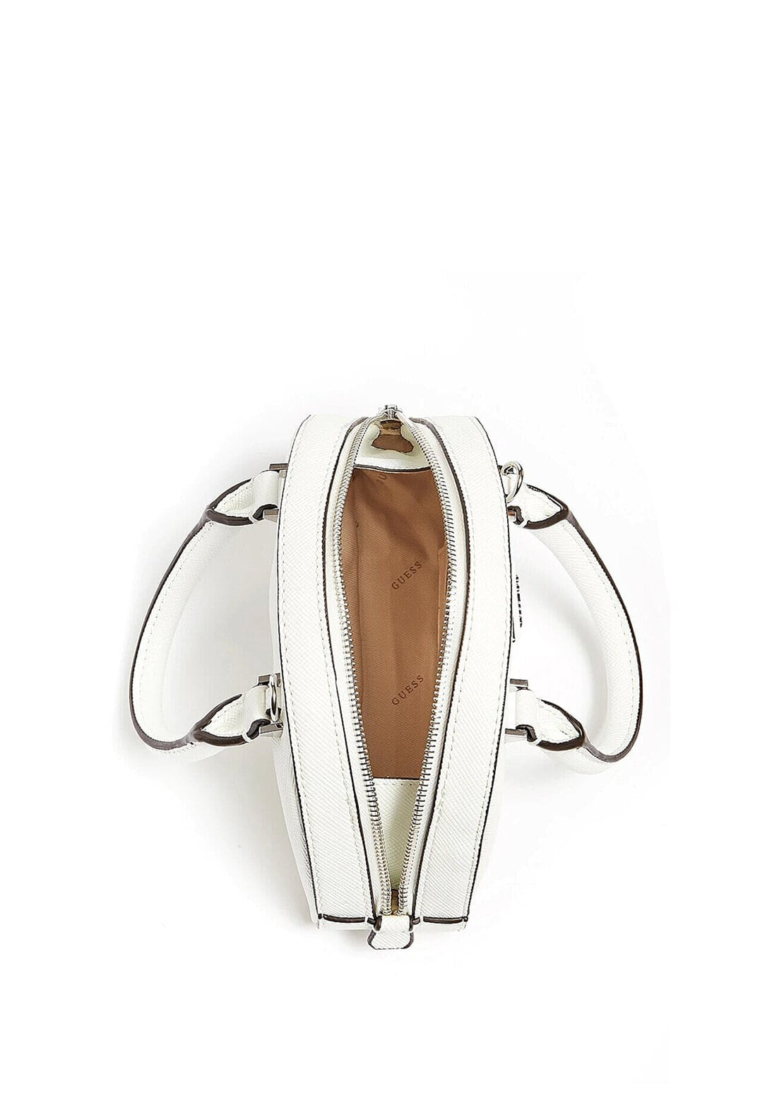 Guess Cordelia Mini Crossbody Dome Handbag, Ivory