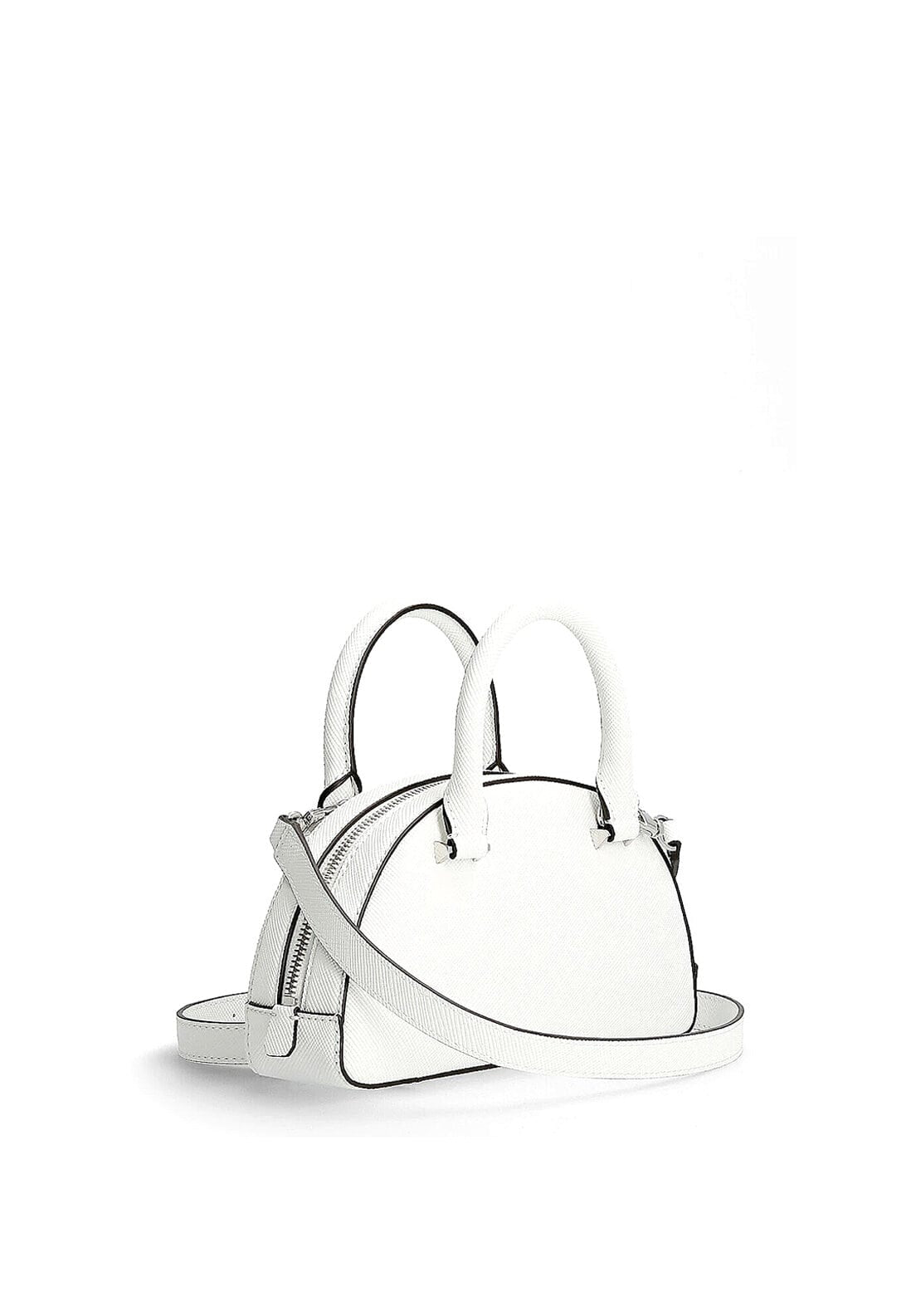 Guess Cordelia Mini Crossbody Dome Handbag, Ivory