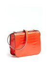Guess Corily Mini Crocodile Crossbody Bag, Rust