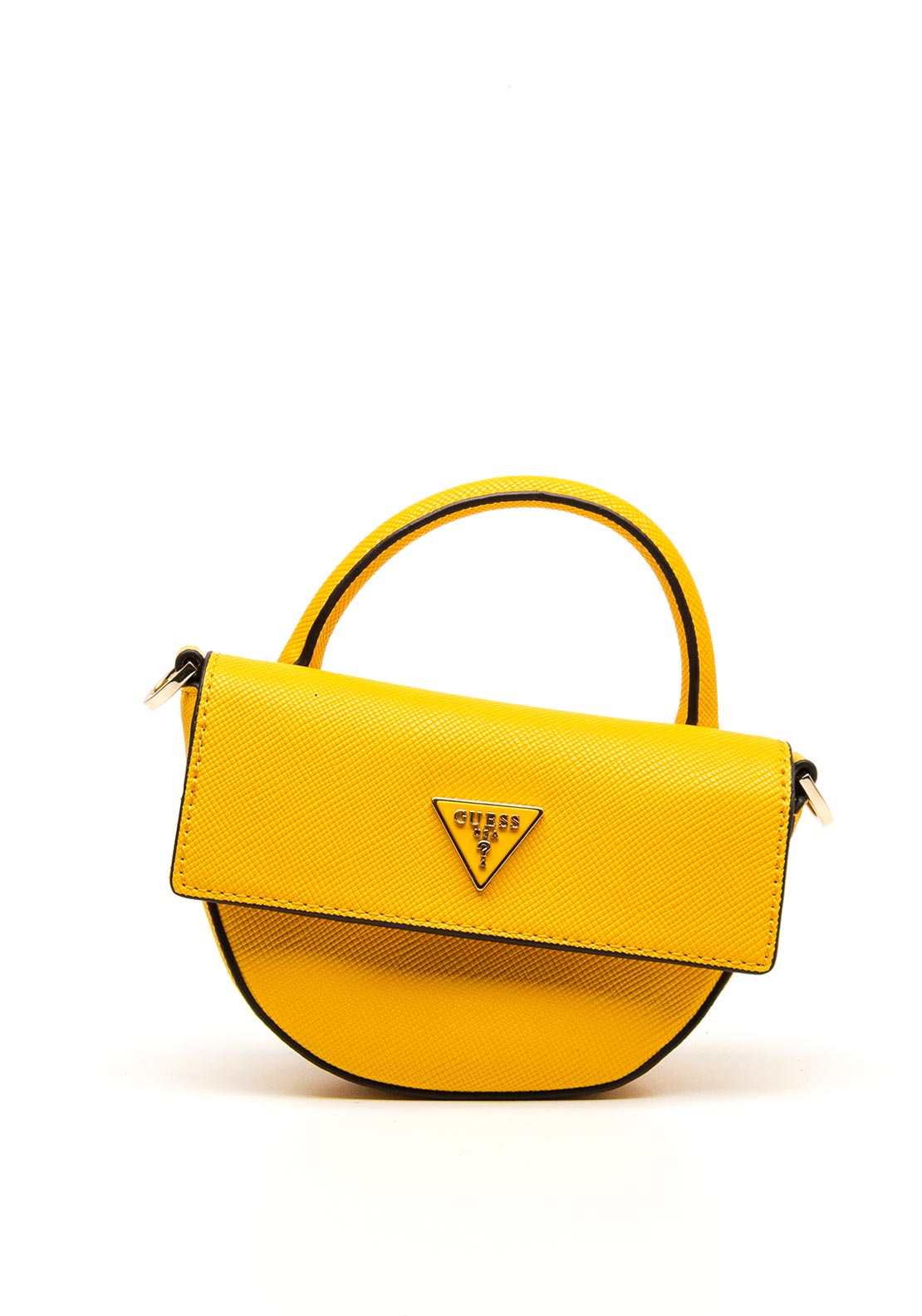 Guess Eco Alexie Mini Flap Bag, Mustard