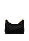 Guess Kimi Velvet Mini Zip Shoulder Bag, Black