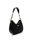 Guess Abey Hobo 4G Logo Shoulder Bag, Black