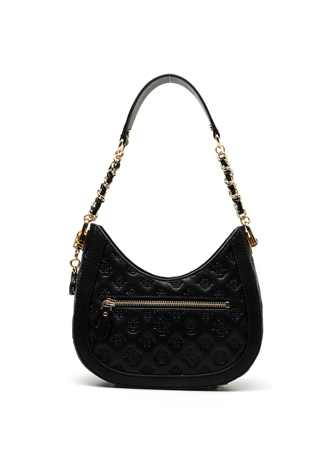 Guess Abey Hobo 4G Logo Shoulder Bag, Black
