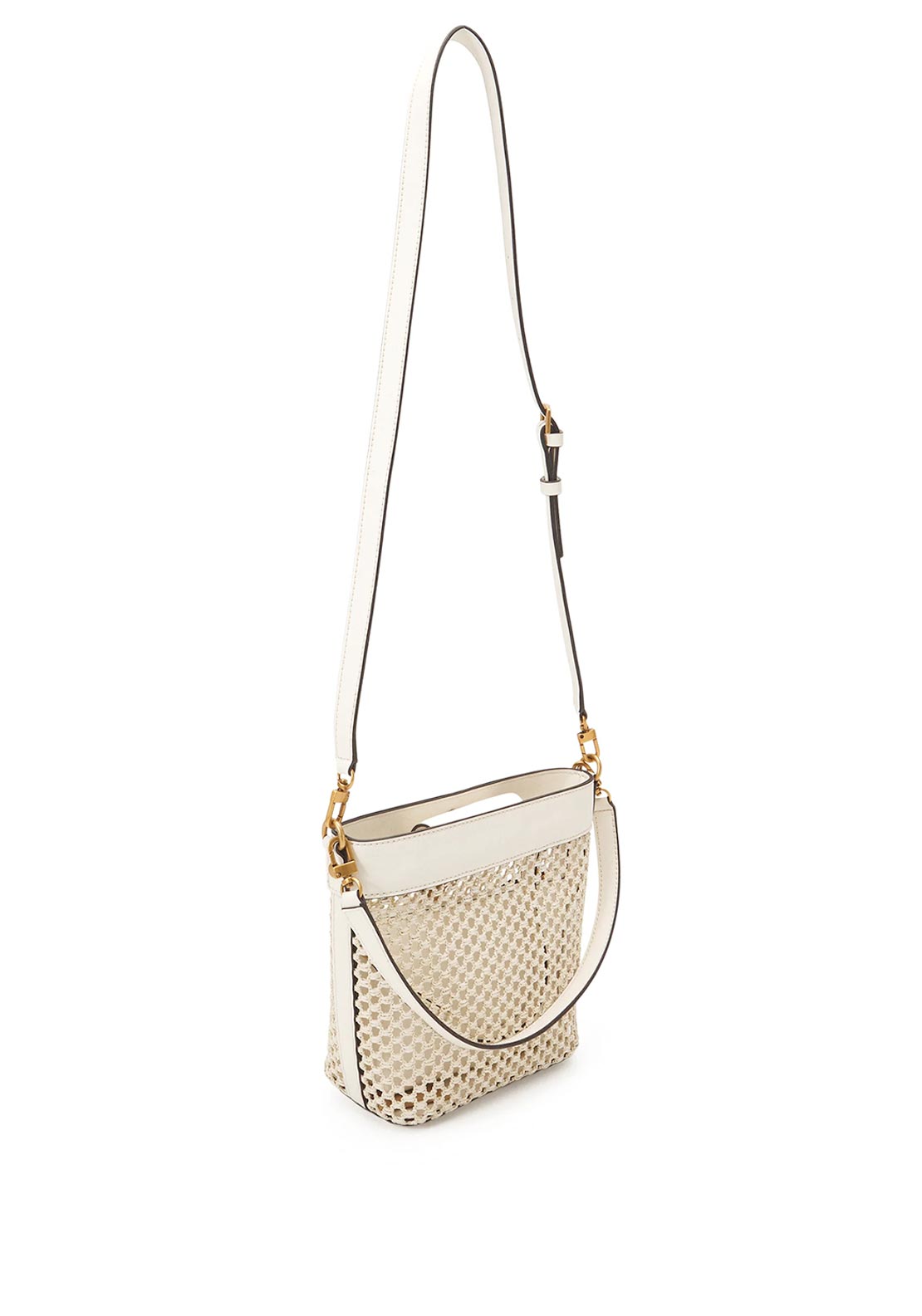 Guess Vikky Drawstring Crossbody Bag, Ivory