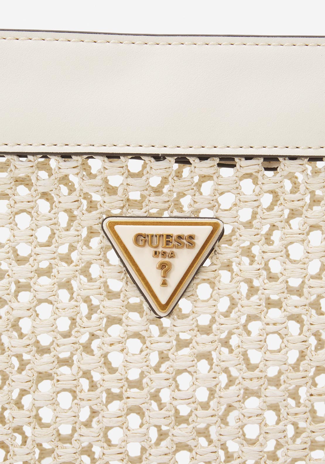 Guess Vikky Drawstring Crossbody Bag, Ivory