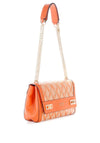 Guess Katey Woven Crossbody Bag, Orange