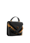 Guess Retour Croc Print Mini Handbag, Black