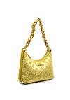 Guess Kimi Velvet Mini Zip Shoulder Bag, Ochre