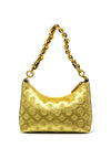 Guess Kimi Velvet Mini Zip Shoulder Bag, Ochre