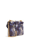 Guess Shenny Mini Cross Body Bag, Blue Python-Print