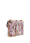 Guess Shenny Mini Crossbody Bag, Pink Python-Print