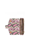 Guess Shenny Mini Crossbody Bag, Pink Python-Print