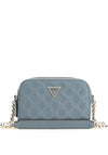 Guess Noelle Debossed Logo Mini Crossbody Bag, Slate