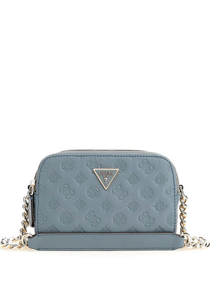 Guess Noelle Debossed Logo Mini Crossbody Bag, Slate