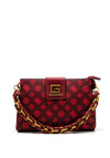 Guess Alva Mini 4G Logo Crossbody Bag, Merlot