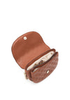 Guess La Femme Debossed Flap Shoulder Bag, Cognac