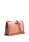 Guess Abey Quilted Mini Crossbody Bag, Dusty Pink