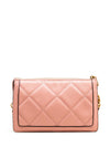 Guess Abey Quilted Mini Crossbody Bag, Dusty Pink