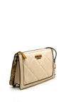 Guess Abey Mini Quilted Crossbody Bag, Stone