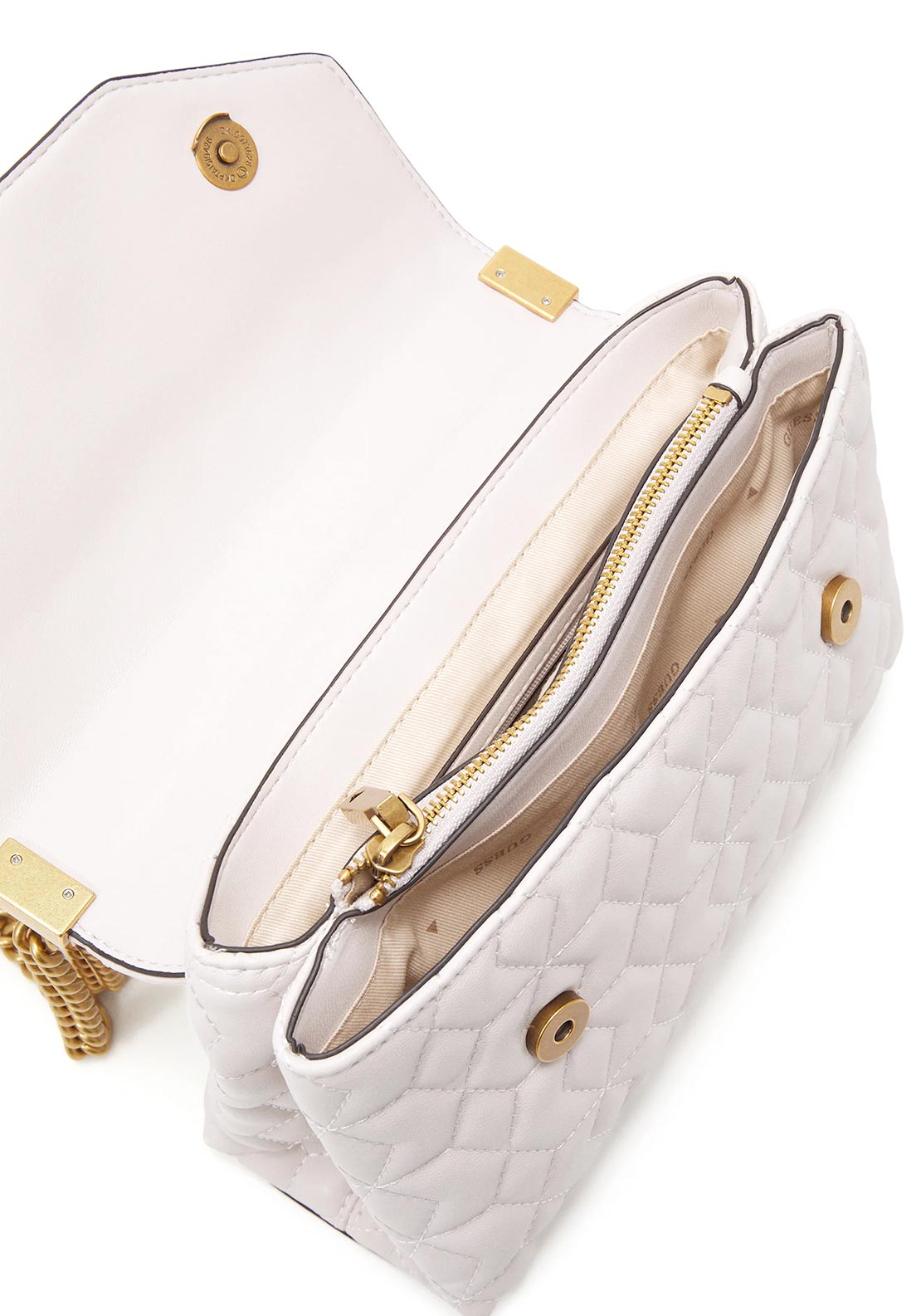 Guess Elenia Crossbody Bag, Stone