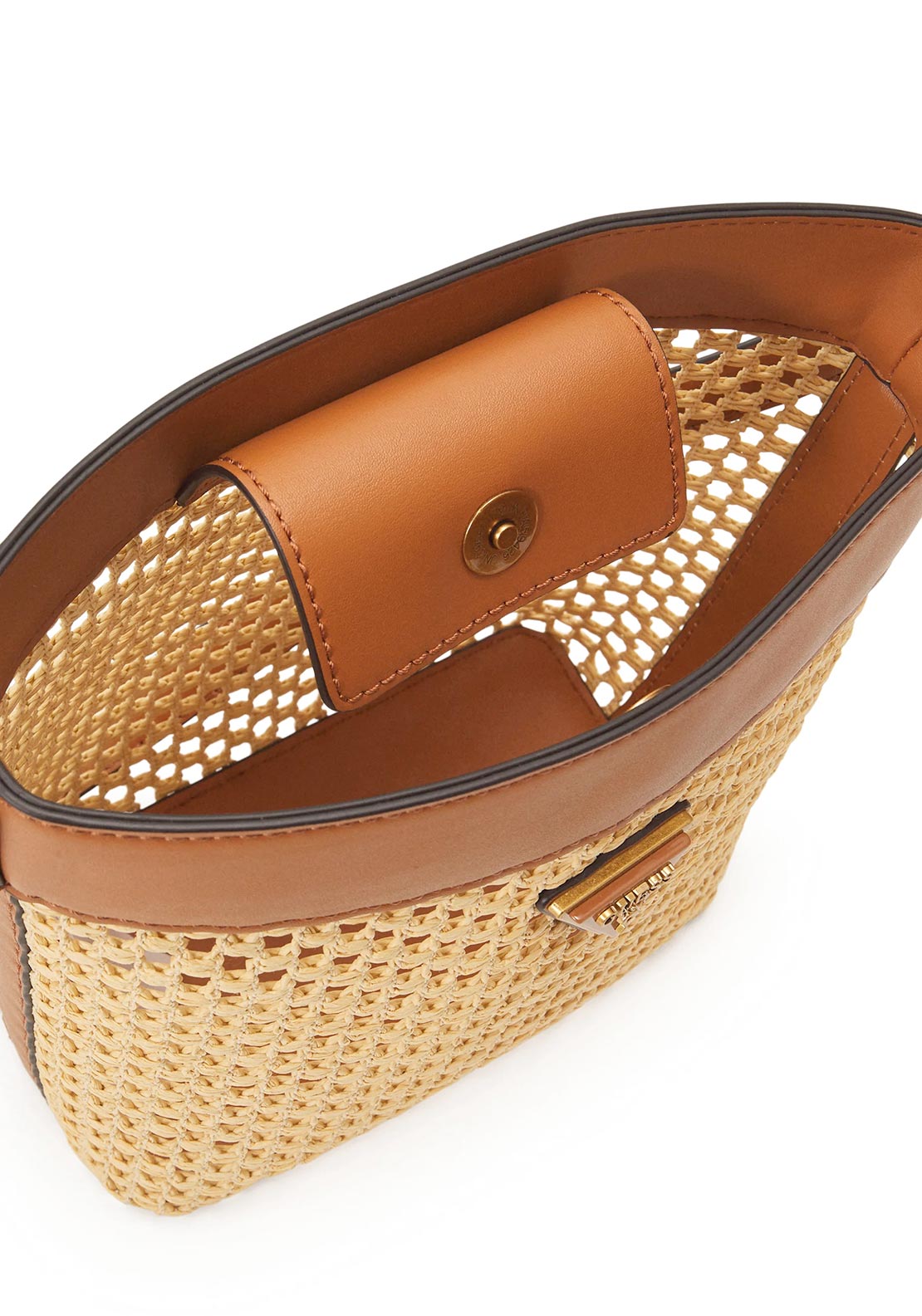Guess Vikky Drawstring Crossbody Bag, Cognac