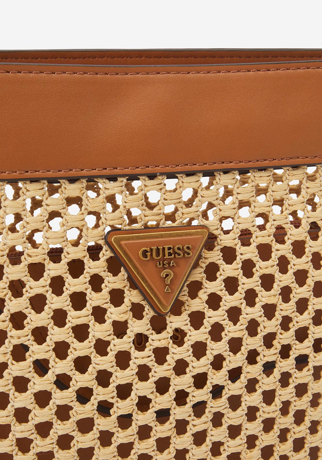 Guess Vikky Drawstring Crossbody Bag, Cognac