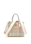 Guess Silvana Mini Tote Bag, Stone Multi