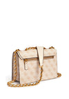 Guess Izzy 4G Logo Crossbody Bag, Stone