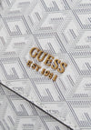Guess Atene G Cube Logo Shoulder Bag, Stone Grey