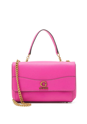 Guess Nell Crossbody Flap Bag, Fuchsia