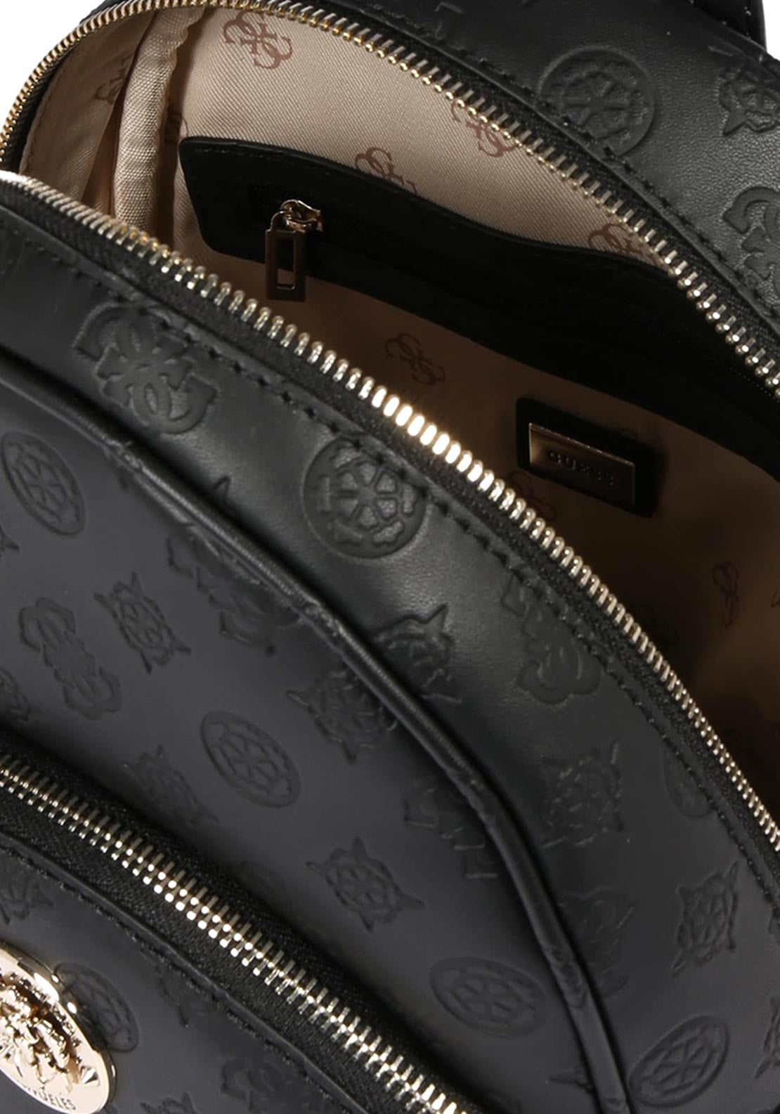 Guess Dayane Embossed Backpack, Black