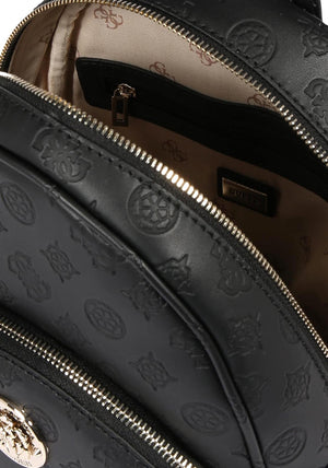 Guess Dayane Embossed Backpack, Black