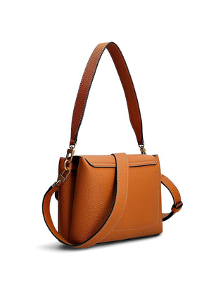 Guess Downtown Chic Shoulder Bag, Cognac