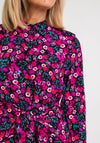Guess Womens Selvaggia Floral Midi Dress, Purple