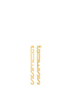 Guess Logo Drop Earrings, Gold