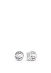 Guess Crystal Stud Earrings, Silver