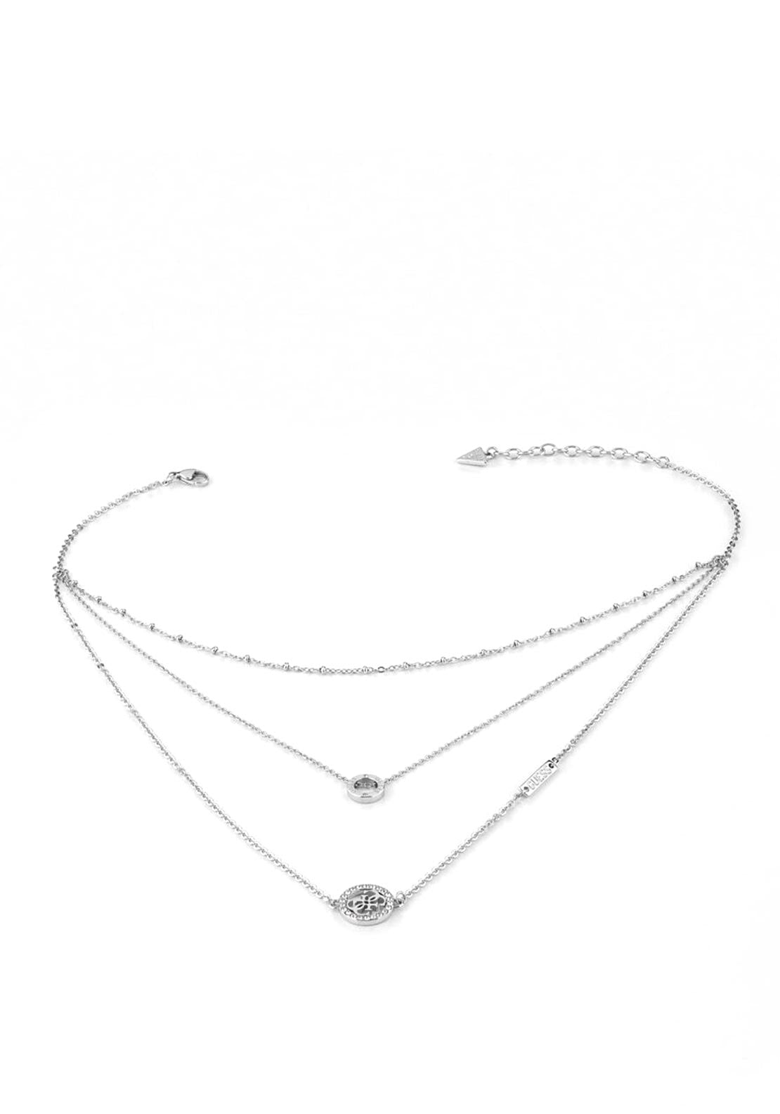 Guess ‘Equilibre’ Layered Necklace, Silver